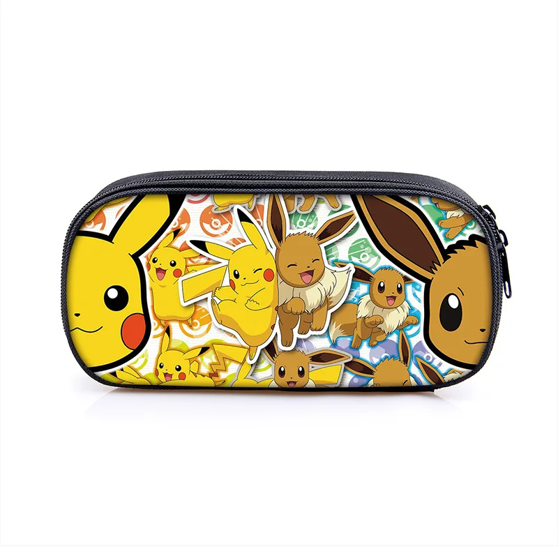 27Styles Anime Pokemon Kawaii Pikachu Creative Cartoon Cute Pencilcase Multifunctional Large Capacity Stationery Box Kids Gift