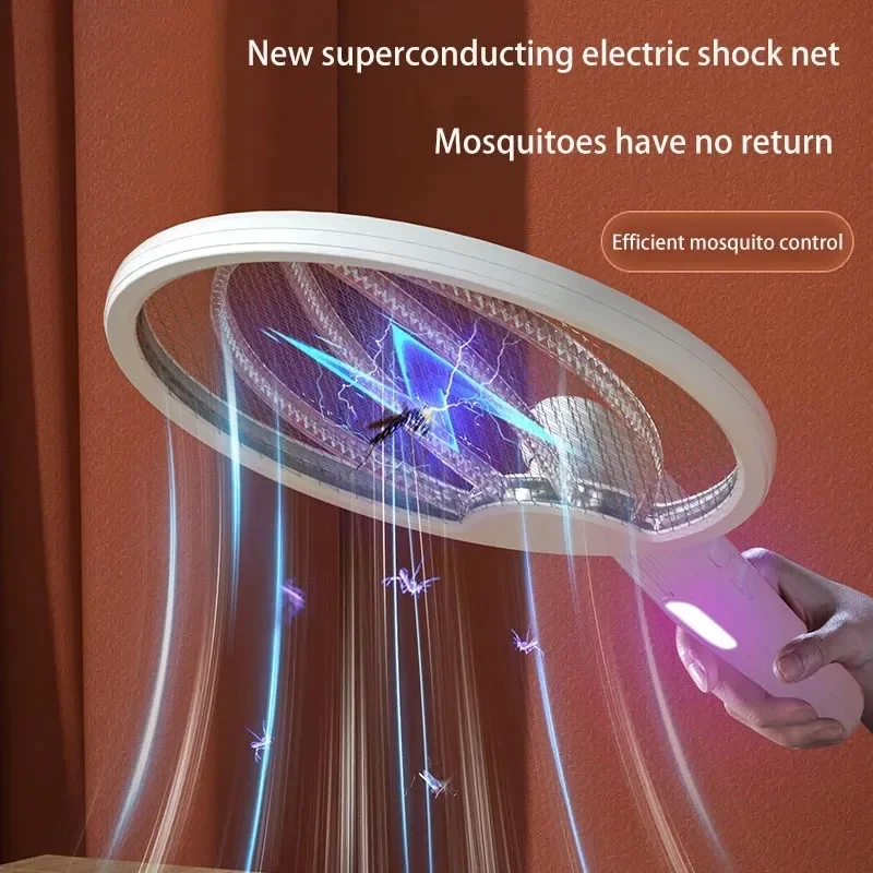 Pest Control Fast Mosquito Trap Intelligent Household Recharg eable Bug Zapper Electric Shock Mosquito Swatter Rotation Zappers
