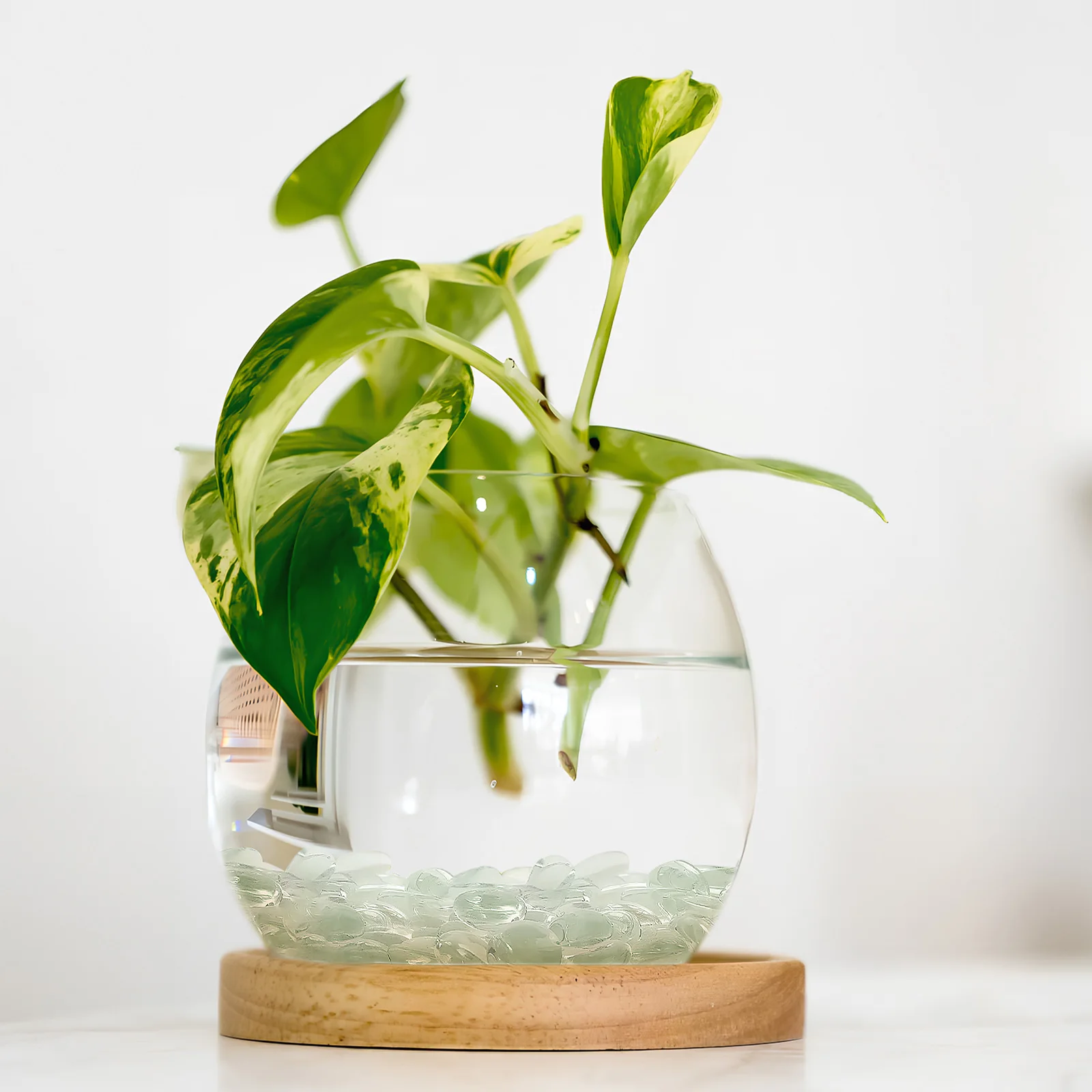 

400 Pcs Tank Clear Vase Decorative Fillers Decorative Stones Bulk for Fish Tank Aquarium Craft Round Bulk Rock