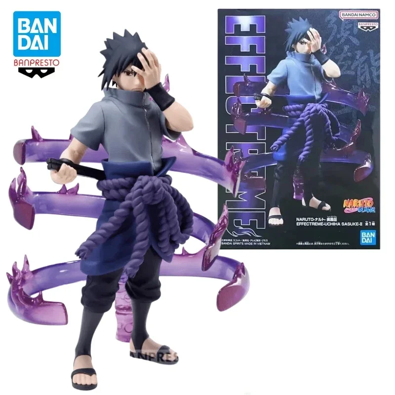 En Stock genuino BANDAI Banpresto EFFECTREME NARUTO Uchiha Sasuke Susanoo PVC Anime figura modelo juguete colección adornos regalos