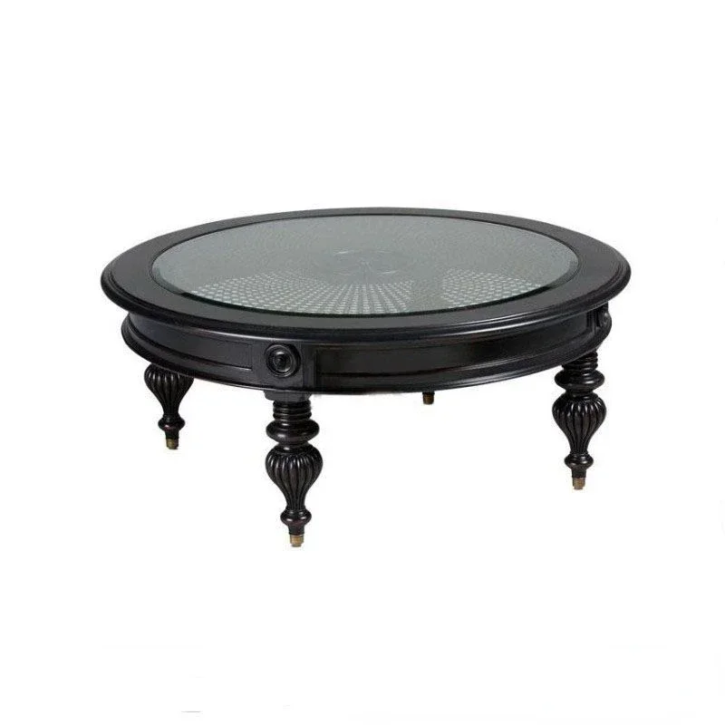 

Wood Vintage Engraving Coffee Table French Wood Carving Coffee Table