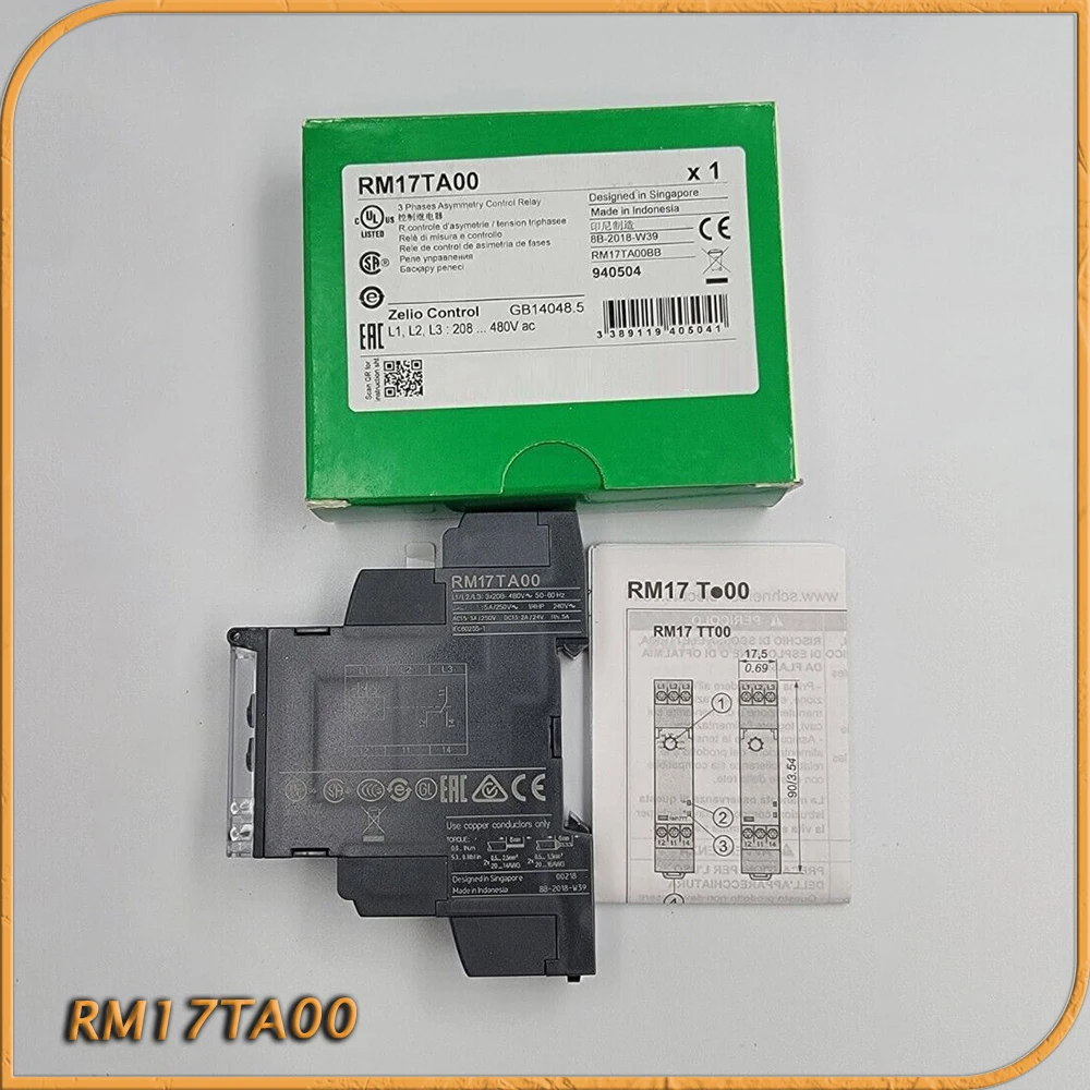 RM17TA00 0.1-10s 3 Phases Asymetry Control Relay Fast Ship Works Perfectly High Quality