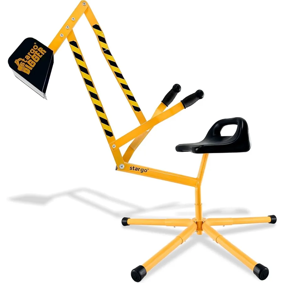 รถขุดทรายสำหรับเด็ก ของเล่นขุดทราย ของเล่นชายหาด ของเล่นทรายกลางแจ้งสำหรับเด็ก โครงเหล็กแข็งแรง หมุนได้ 360 องศา เล่นบทบาทสมมติ ทราย