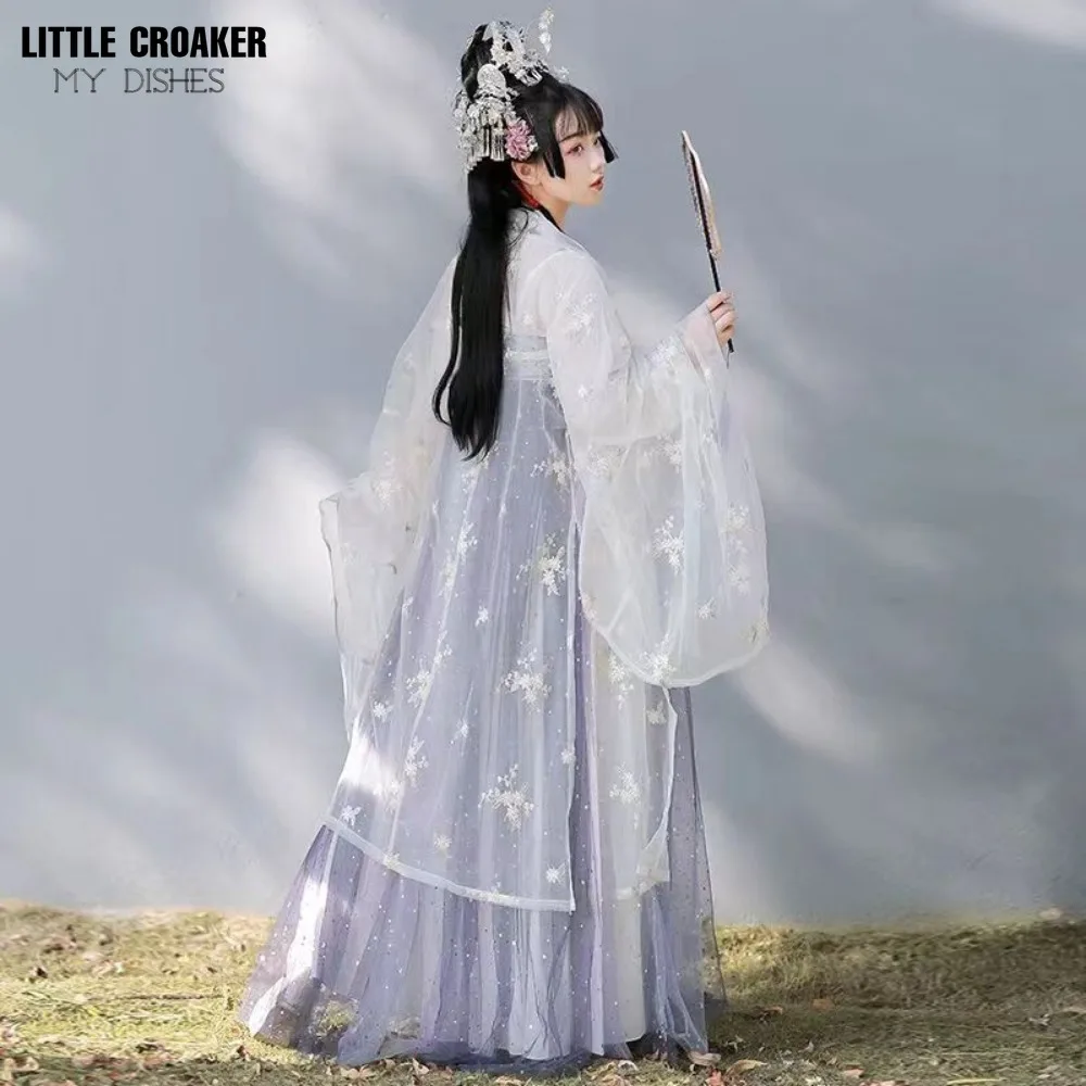 Hanfu para mujer, vestido de Hada de la danza folclórica china, ropa de escenario de Cosplay de princesa de la dinastía Tang, disfraz tradicional asiático