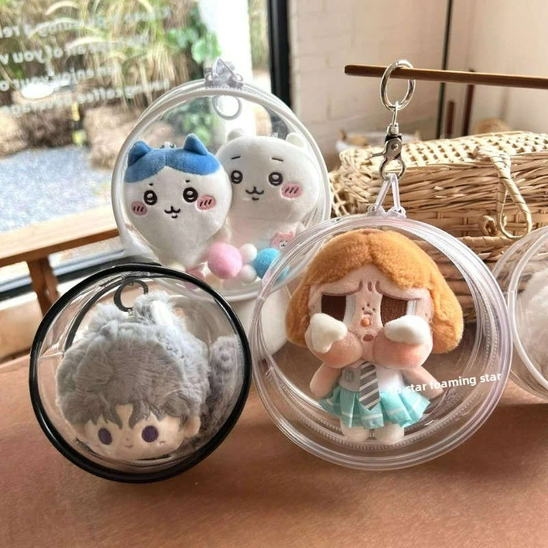 

Новая круглая сумка для хранения кукол с прозрачной сумкой, которую можно повесить на сумке, чтобы сохранить свою куклу с помощью всех раз