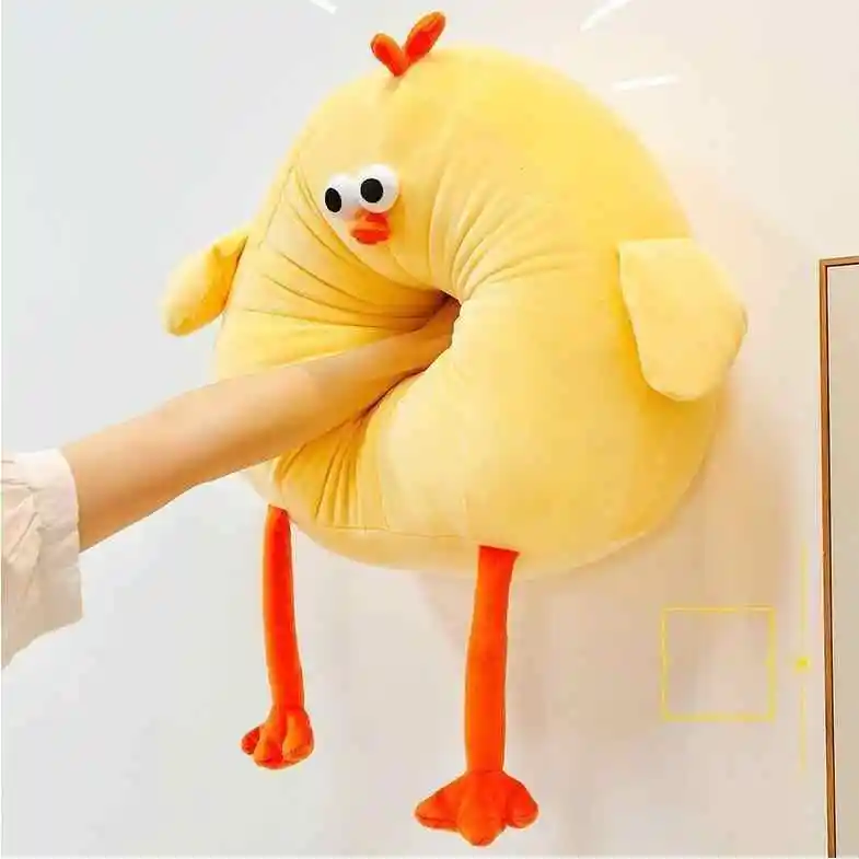 Miniso Genuine Dundun Chicken Plush Doll 35cm Cute Cartoon Chicken Plush Toy Super Soft Pillow Home Decora Kid Toy Birthday Gif