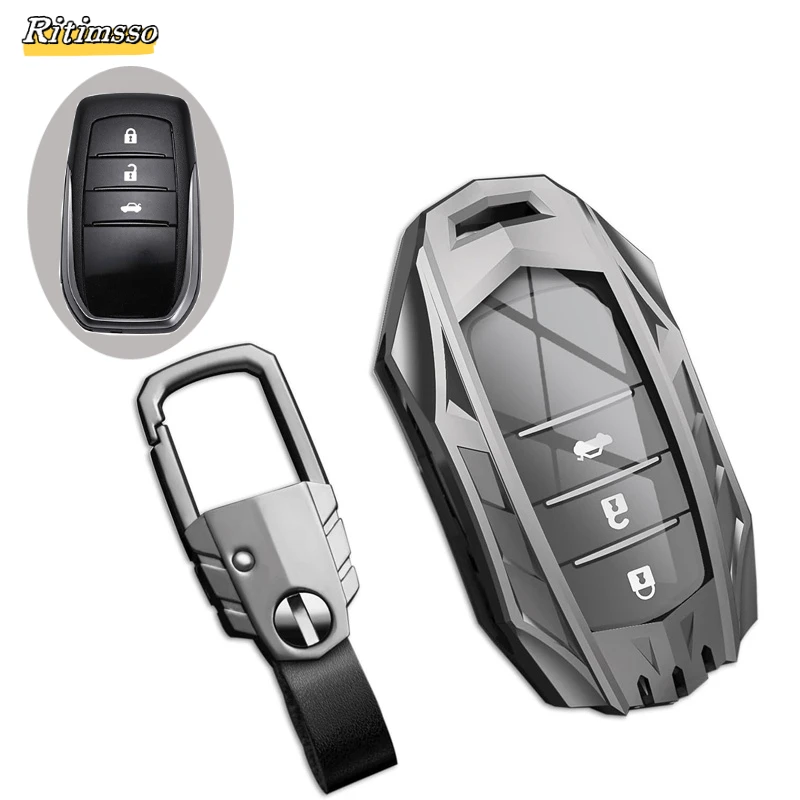 도요타 타코마 포터너 코롤라 벤자 그랜드 하이랜더 RAV4 XSE 프라임 랜드 크루저 힐럭스 2023 2024 자동차 열쇠 고리 커버 케이스