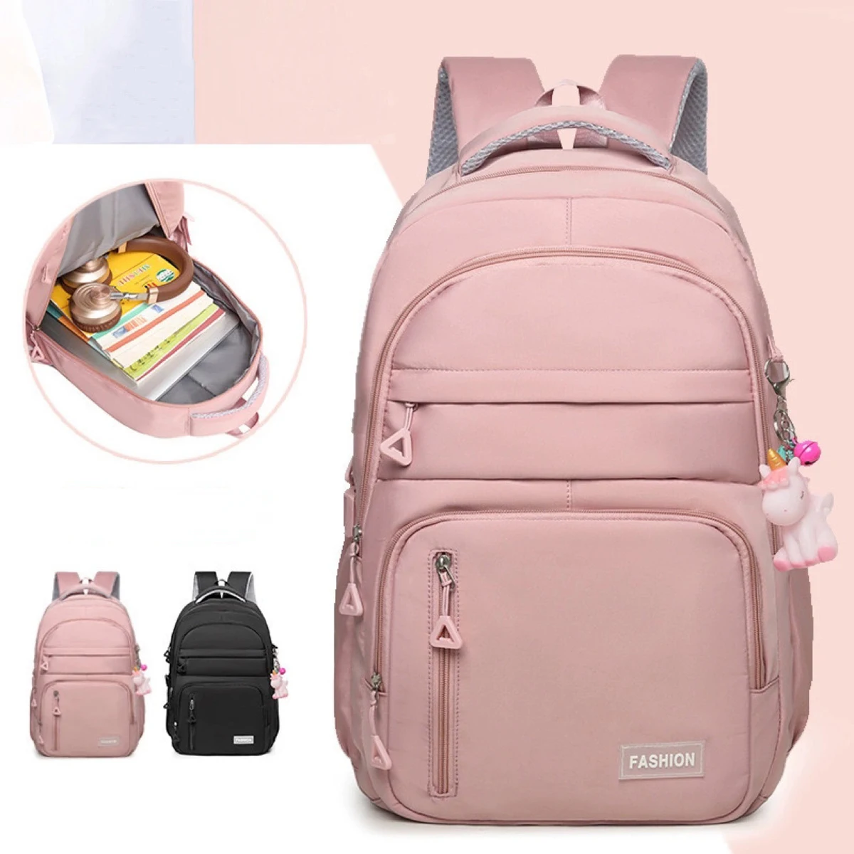 Large-Capacity College Students Lightweight Spine Bag, Outdoor Sports Travel Lovers Backpack, with Computer Pocket Inside