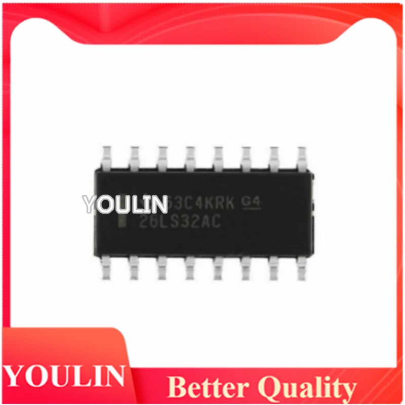 10pcs New original AM26LS32ACDR SOP-16 screen printing 26LS32AC four-way differential line receiver chip