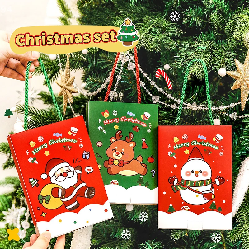 

Детский рождественский набор канцелярских товаров Kawaii; Подарочная коробка с наградой, отлично подходит для школьных канцелярских принадлежностей