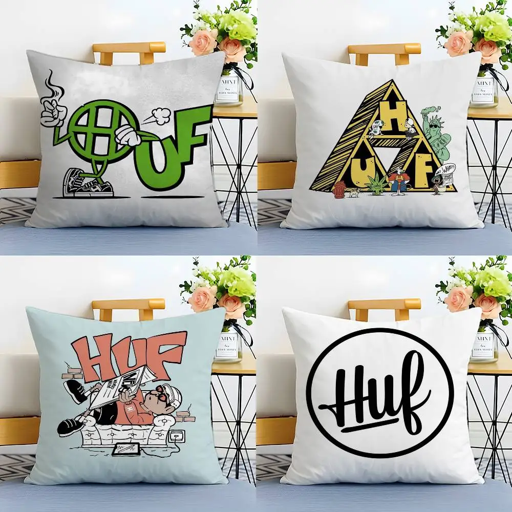 H-Huf Moda Fronha Anti-dustmite Fronha Zíper Invisível Capa de Almofada de Sofá Sedosa
