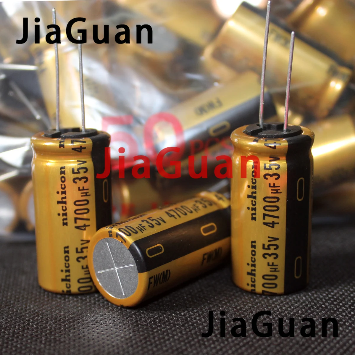 4pcs NEW NICHICON FW 4700UF 35V 18X35MM audio 4700UF35V Electrolytic Capacitor 35V4700uF filter amplifier 35V 4700UF