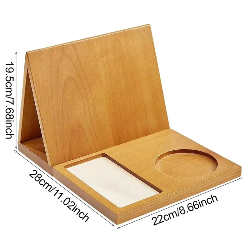 ขายด่วน-ที่วางหนังสือไม้ ที่วางหนังสือไม้รูปสามเหลี่ยม ที่วางหนังสือบนโต๊ะกาแฟ ชา สำหรับคนรักหนังสือ ตกแต่งโต๊ะในห้องนอน