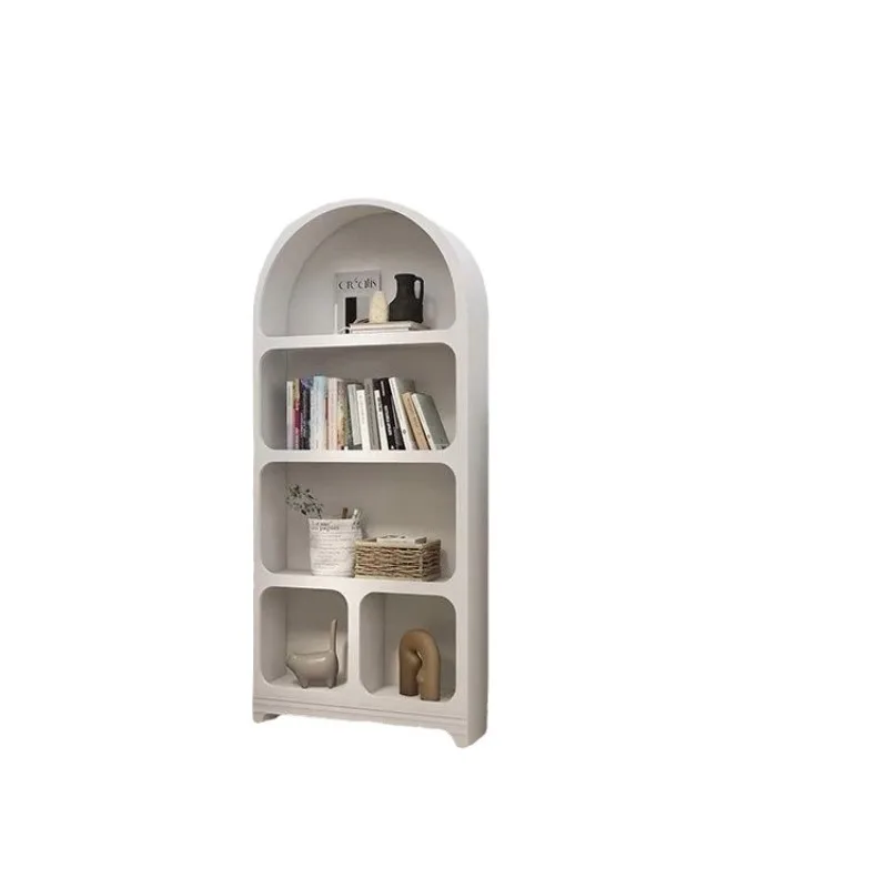 

French high-end cream style home living room decoration cabinet study bedroom shelf simple