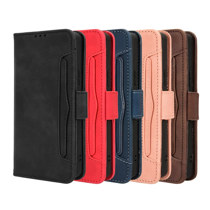 For Sony Xperia 10VI Luxury leather wallet case Multi card slot for Sony Xperia 10VI 10 VI 2024 Magnetic phone case