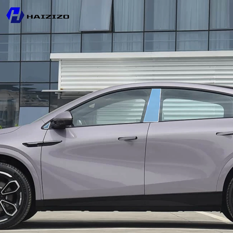 

Для XPeng G6 2023-2025 B C Pillar Защитная пленка ТПУ против царапин и отпечатков пальцев Виниловая наклейка для накладки двери автомобиля PPF