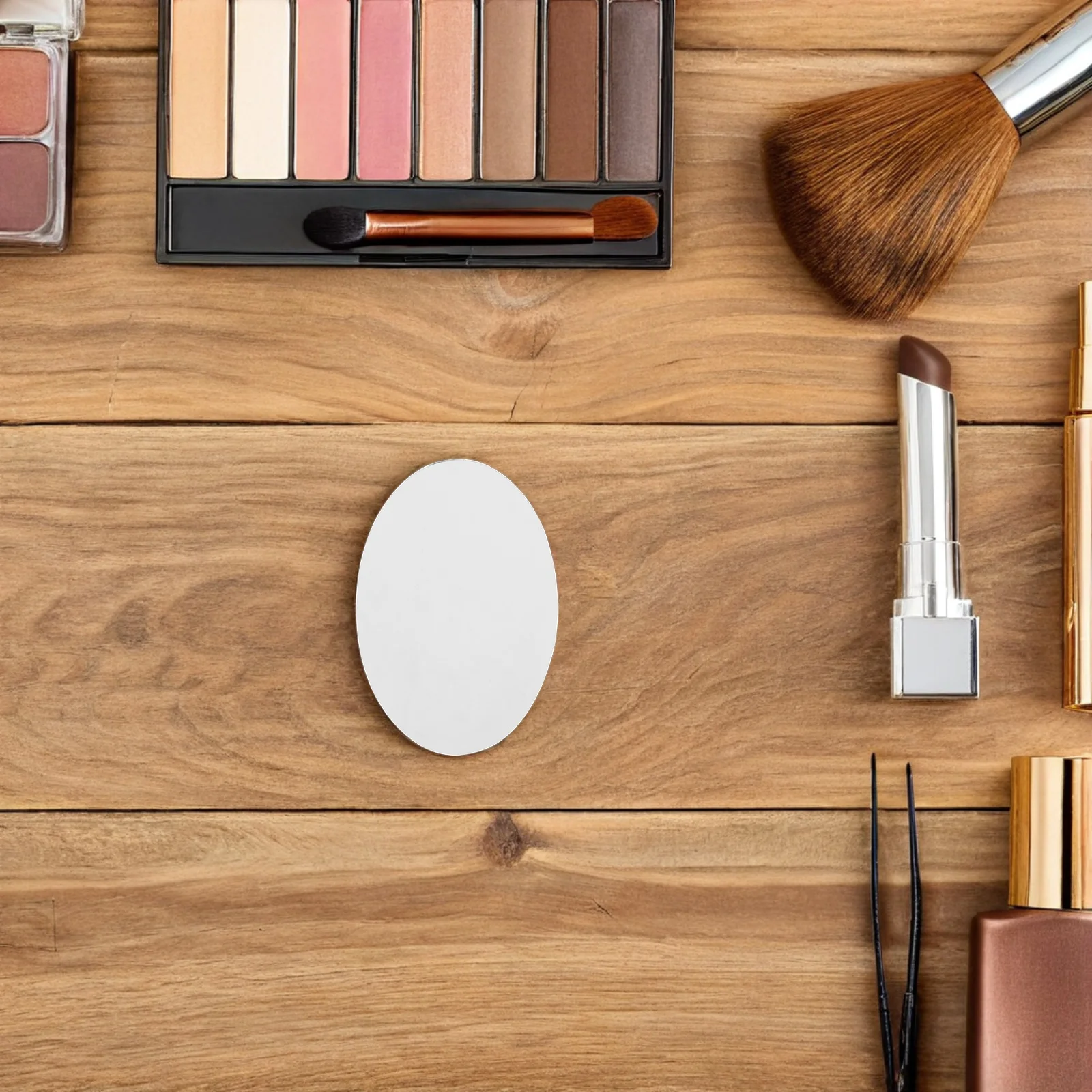 

Beavorty 10pcs Oval Mirror Small Craft Lens Glass Makeup Tool