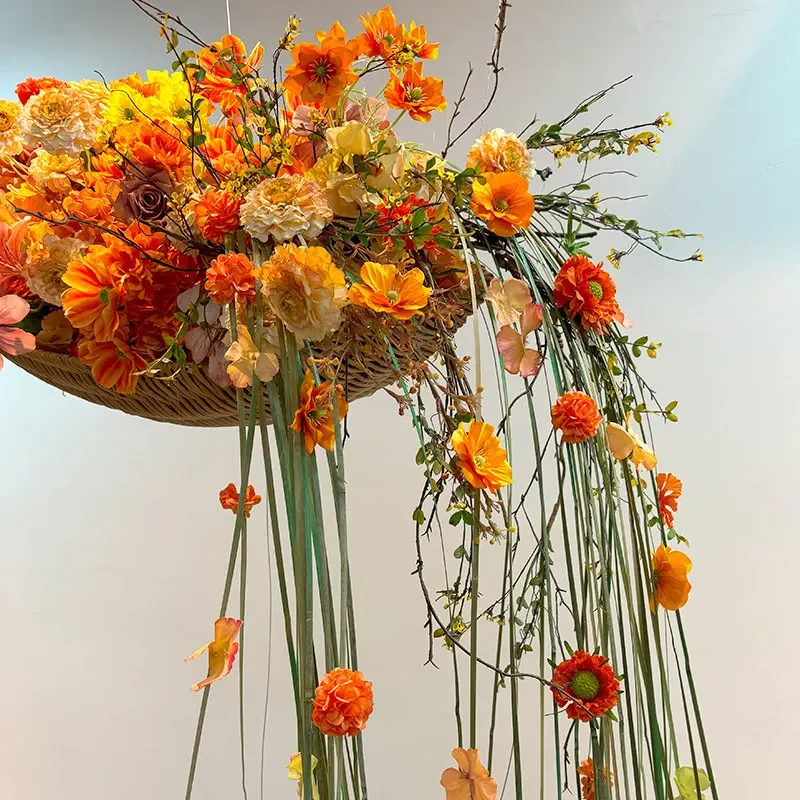 Indoor art beauty Chen installation simulation flower art landscaping decorative green plant landscape