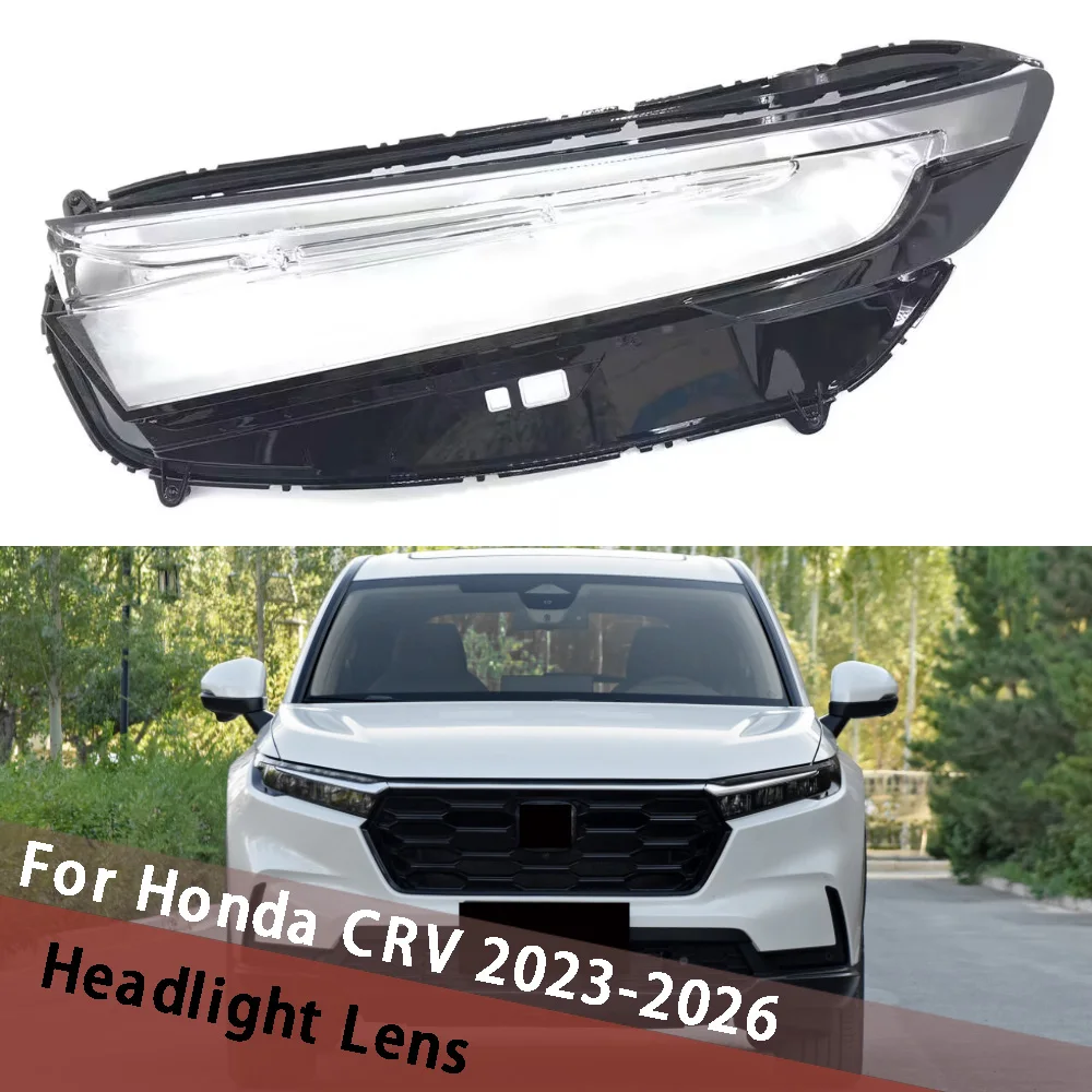 

For Honda CRV 2023-2026 Car Accessories Shade Headlight Headlight Lens Housing Car Front Headlight Lens Cover Lights Shell