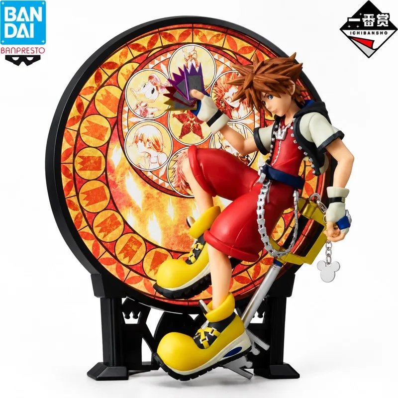 In Stock Bandai Original Ichiban Kuji Kingdom Hearts Sora Action Figure Model Doll Brand New Boxed Anime Characters Toys Model