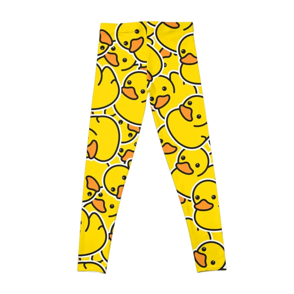 Yellow Classic Rubber Duck Leggings gym legging womens Female legging pants push up legging