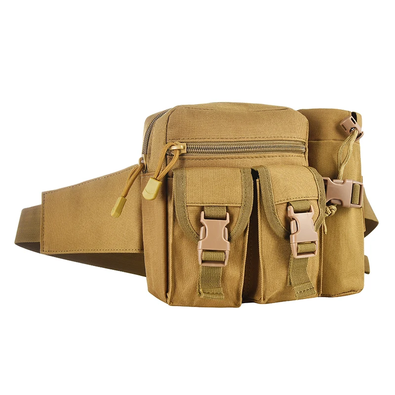 

Tactical Fanny Pack Male Canvas Outdoor Sports Military Fan Fanny Pack Multifunctional Mobile Phone Bag Luya Bag Kettle Bag