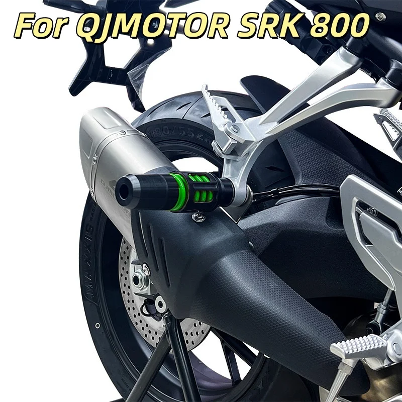 Spring‑Loaded Exhaust Anti‑Fall Sliders Specially For QJMOTOR SRK 800 Motorcycle Accessories