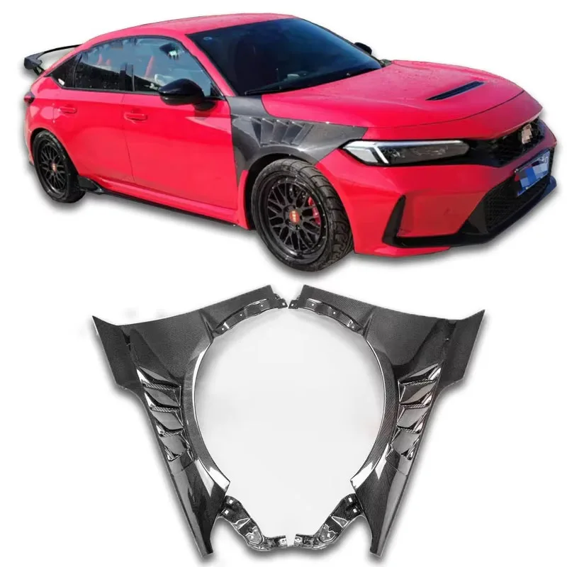 

Для Honda Civic FL5 Type-R модифицированное углеродное волокно, крыло, боковое вентиляционное отверстие, бампер, комплект кузова