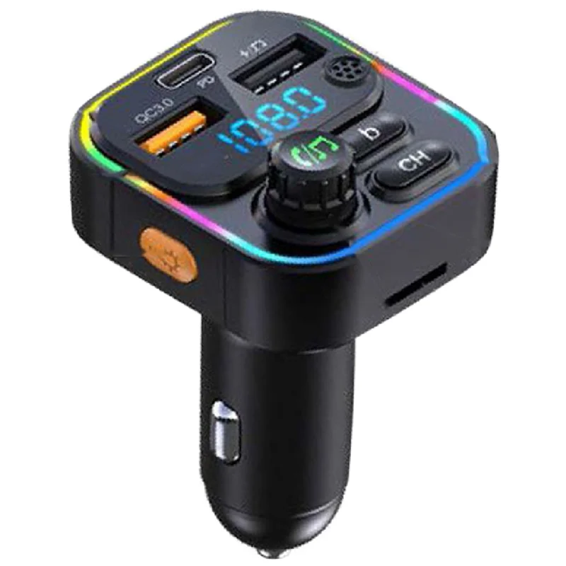 Car Bluetooth 5.0 Mp3 Player Lossless Sound Multi-Function with Music U Disk Support Car Fast Charging