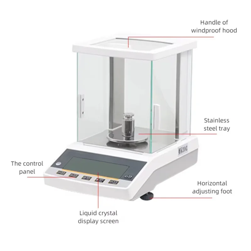 1 مللي جرام ميزان إلكتروني ميزان تحليلي مختبر ميزان إلكتروني رقمي دقيق