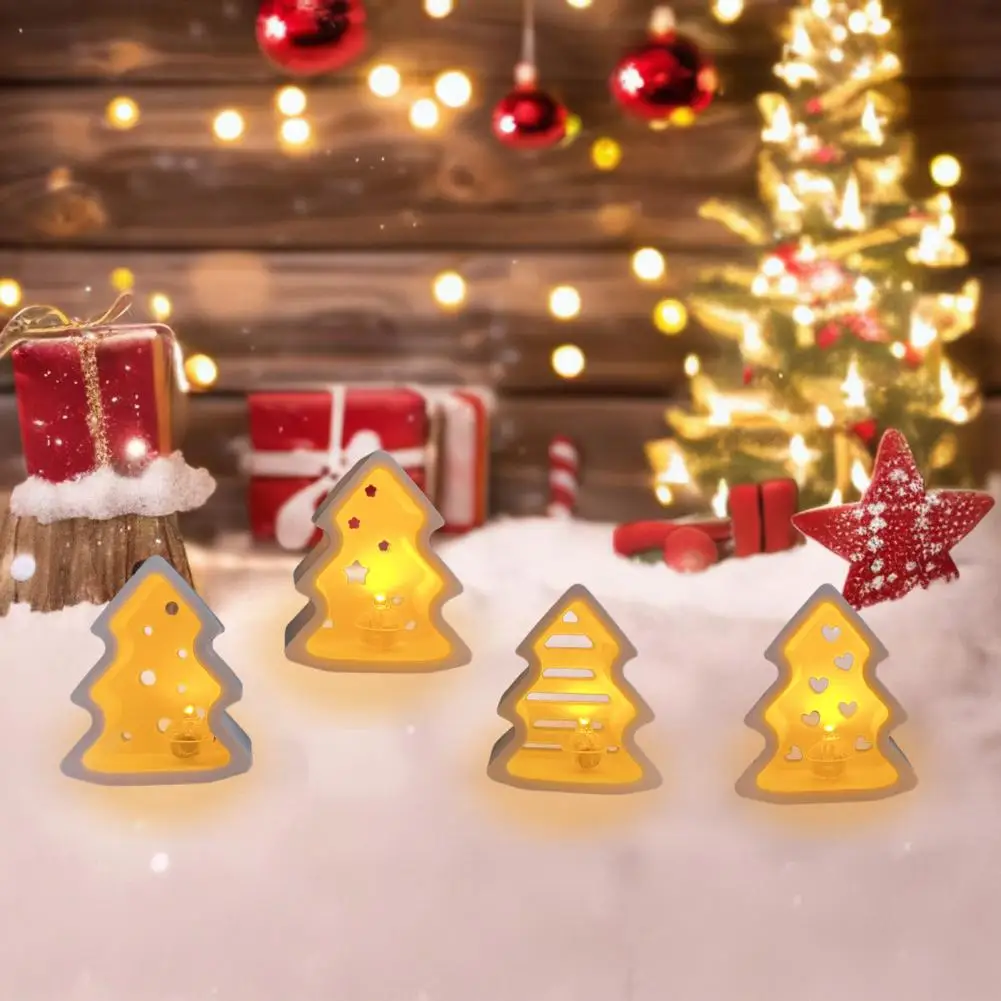 

Christmas Tree Mold Handmade Christmas Tree Light Silicone Mold for Xmas Ornaments 4 Cavities Epoxy Resin Casting Mold for Tree