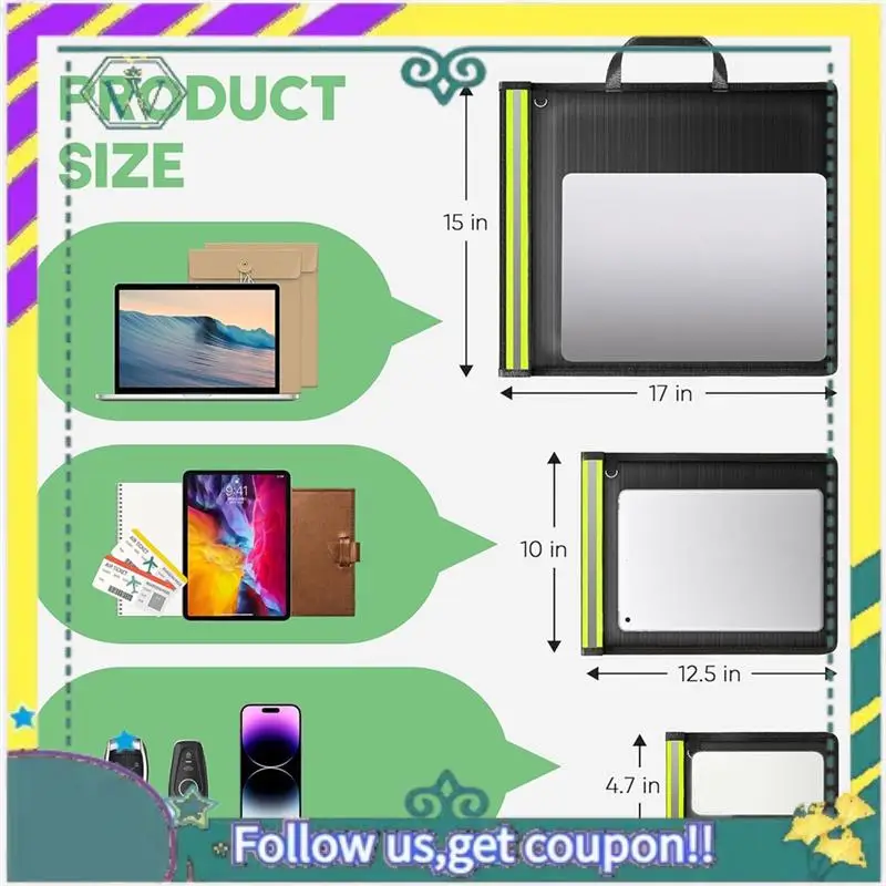 NEW Faradays Bag For Phones, 3 Pack Faraday Bags EMP Proof For Laptops, Tablets And Car Keys, Faraday Key Fob Protector Easy Ins