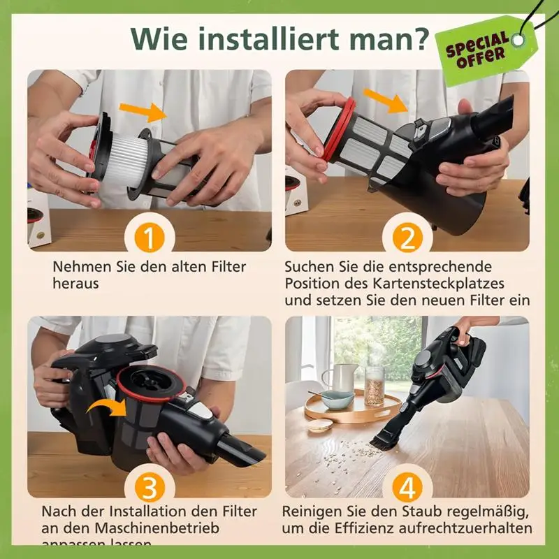 فلتر بديل ABGP للمكانس الكهربائية غير المحدودة من سلسلة Gen2 8، فلتر HEPA للمكانس الكهربائية 12036642