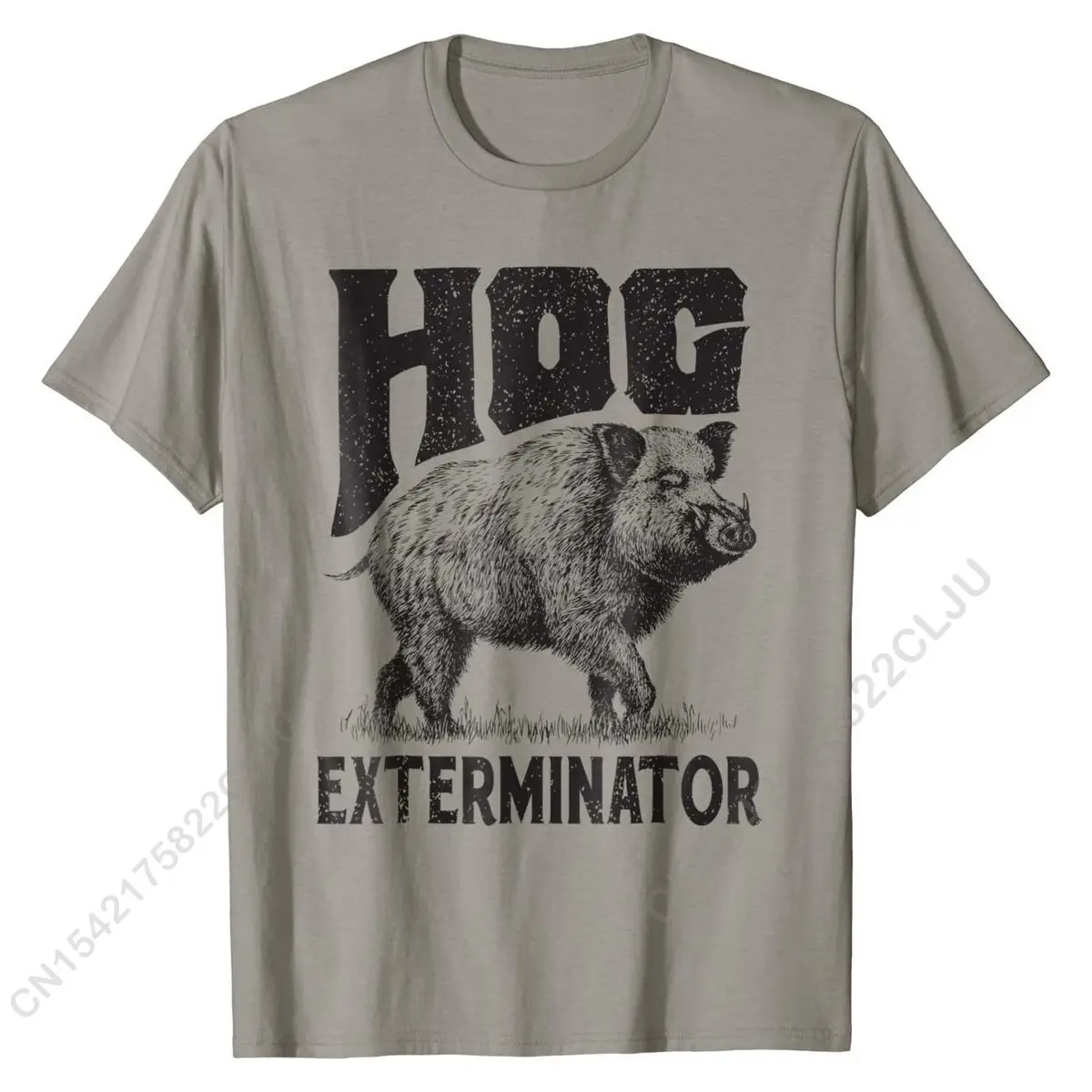 Funny Huntin Pig Sus Hunter Man Exterminator Shirt Cotton Young Tshirts Fitness Tight Tops Men Tees Classic Summer