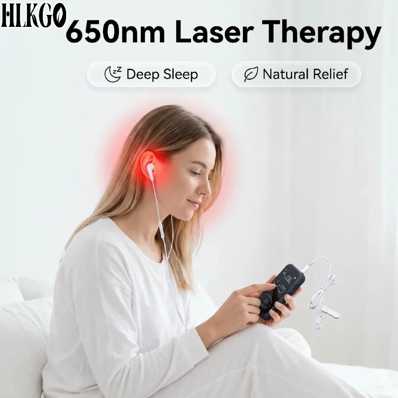 

Professional Vagus Nerve Therapy Alpha Stim 650nm Ear Cavity Laser for Insomnia Fatigue Sleeping Aid Anti Anxiety Depression