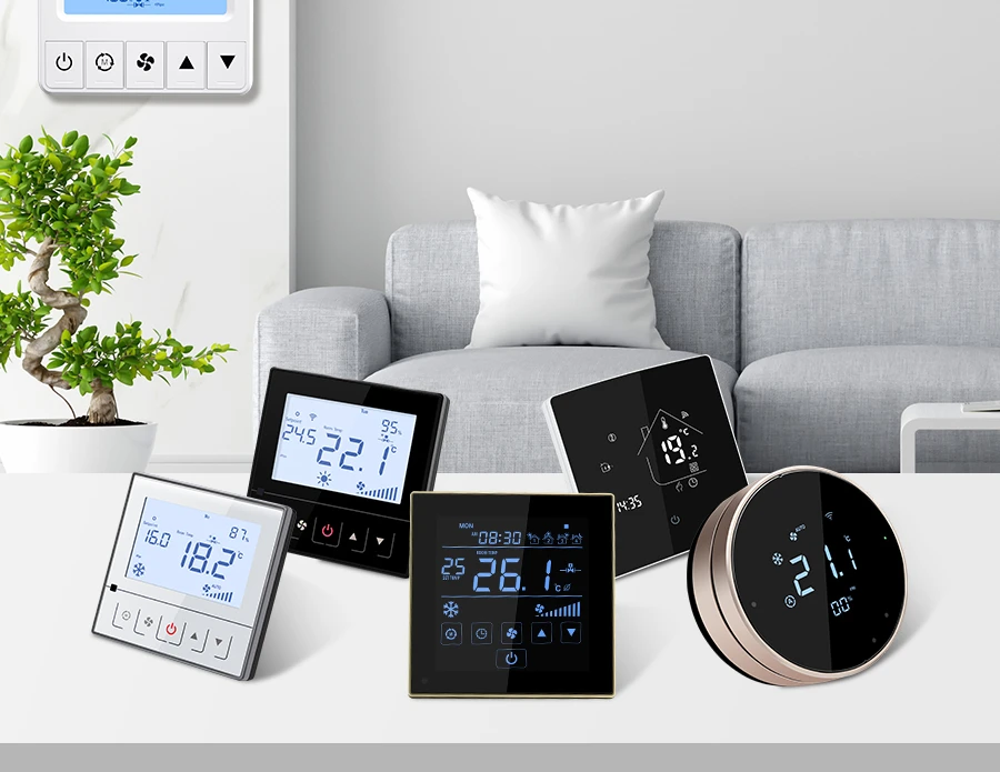 Bandary honeywell hvac fcu fan coil smart wifi digital room wireless thermostat lcd display tuya temperature controller 24v