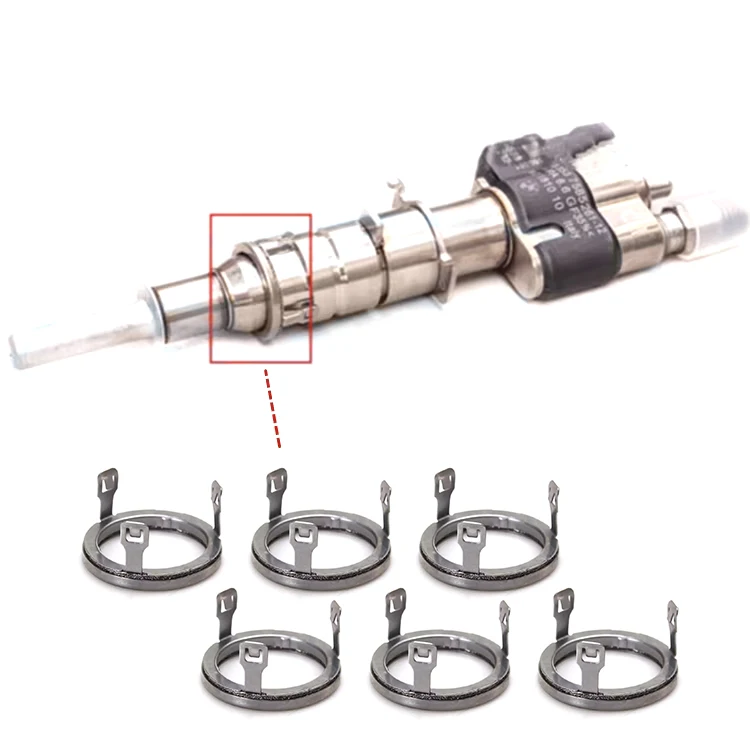 

6pcs/Set Injector Gasket Engine Fuel Injector Decoupler 13537564751 For BMW E60 E66 Auto Parts