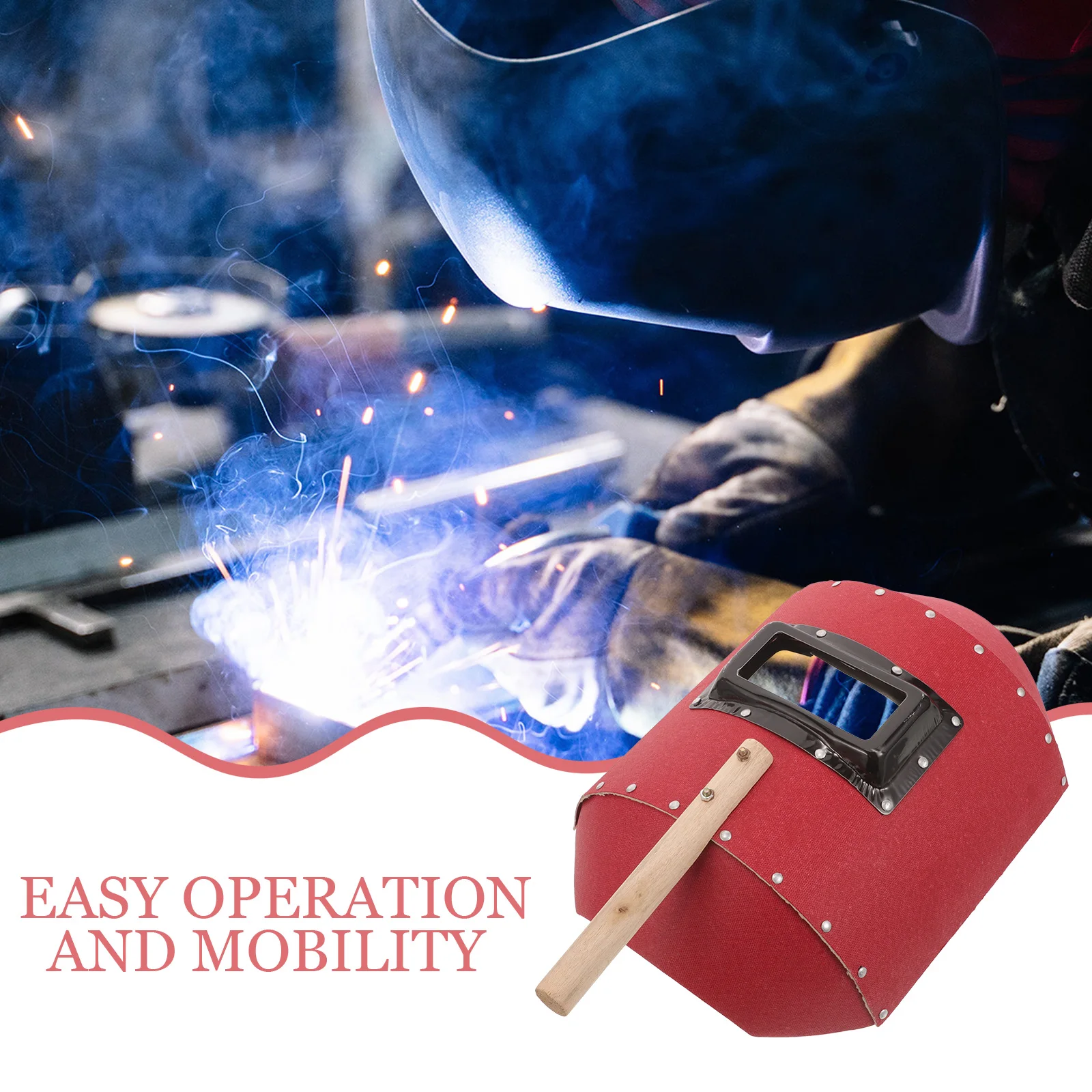 

Сварочная маска для лица, бумажный материал из вулканизированного волокна для электросварки, резки, ручное защитное снаряжение, здравоохранение