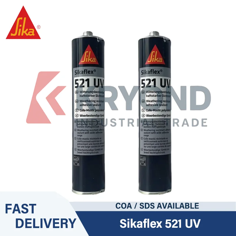 

Sika Sikaflex 521 UV 300ml MS Polymer Sealant Flexible Paintable Adhesive for Automotive Marine and Construction Joint Sealing