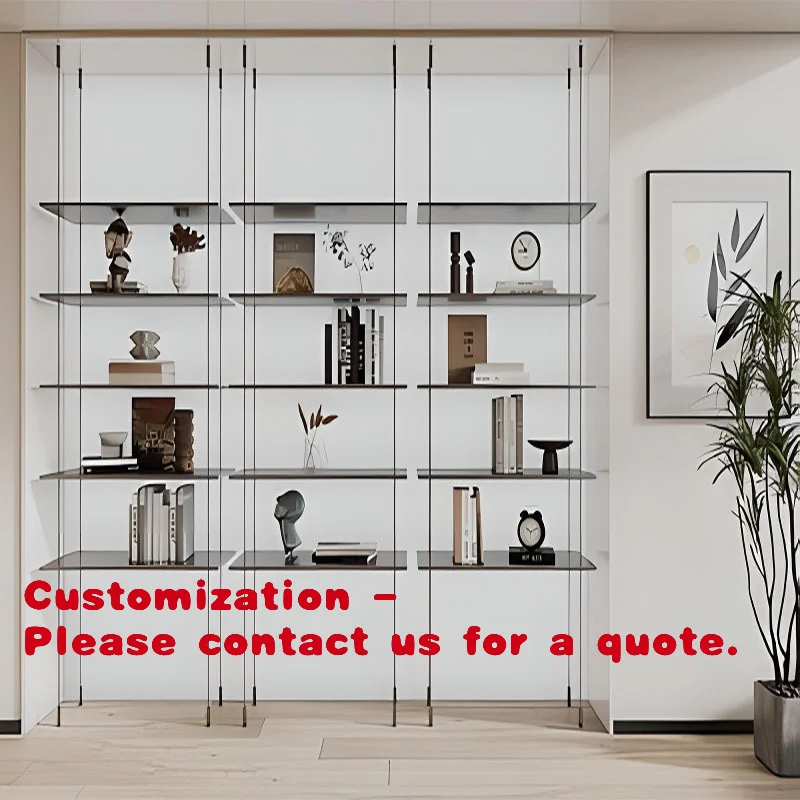 

Customize.Minimalist Floor-to-Ceiling Round Tube Hanging Rack Storage Rack Metal Partition Decorative Rack Bookshelf Display Rac