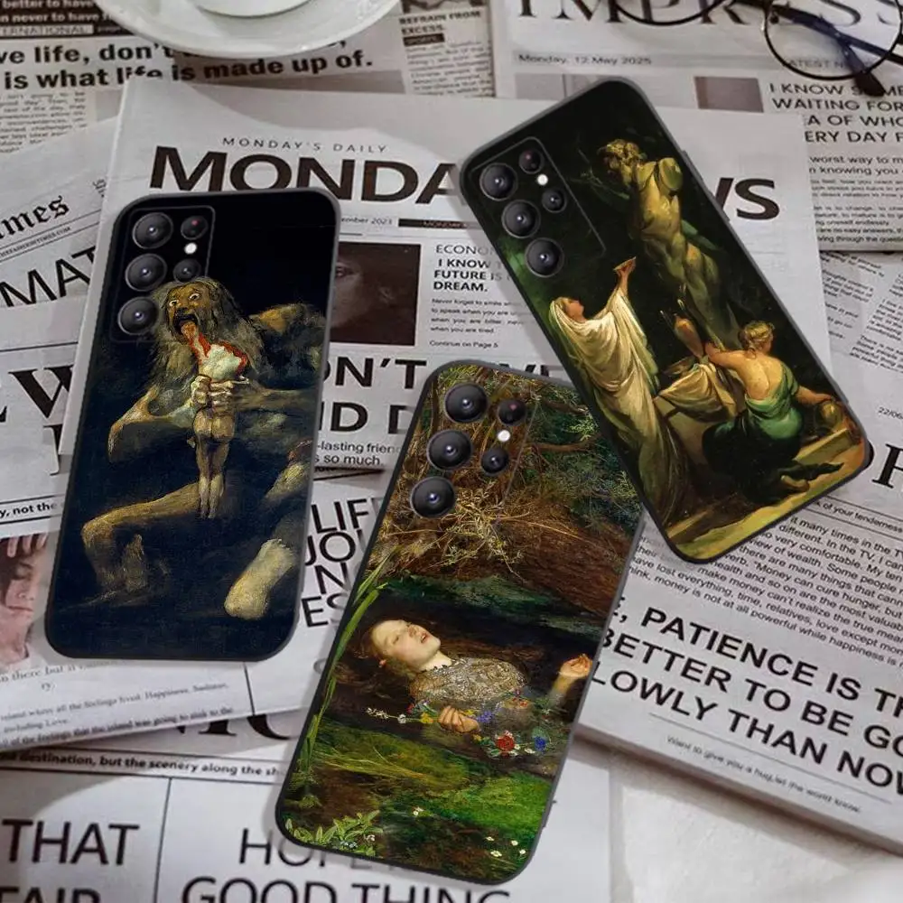 Funda de teléfono España Francisco Goya Art para Samsung S 24 fe 25 Ultra plus 20 lite 21 30 22 23 24 22 Ultra 5G Fundas