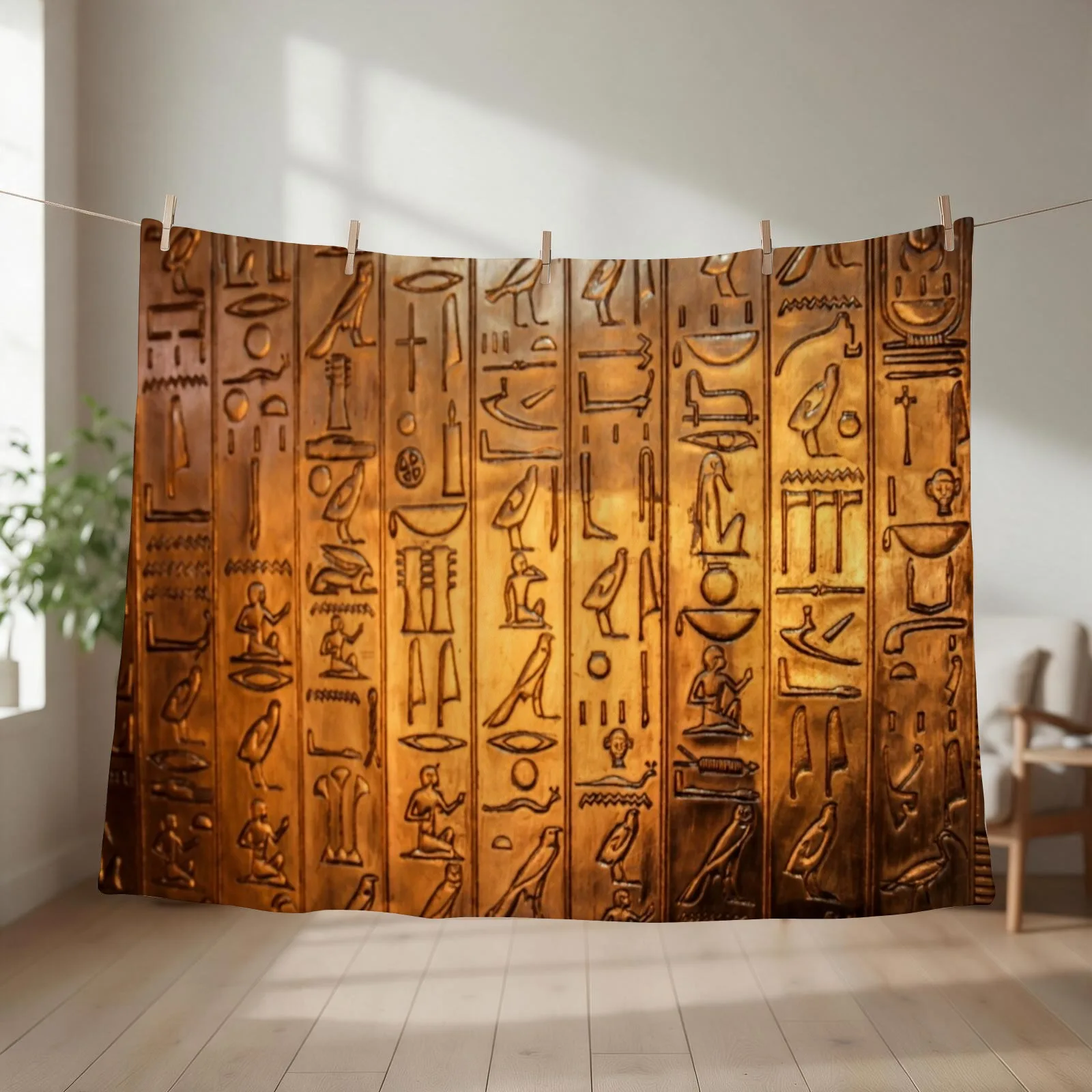Egyptian hieroglyphs Throw Blanket bed plaid Polar anime Plaid on the sofa Blankets