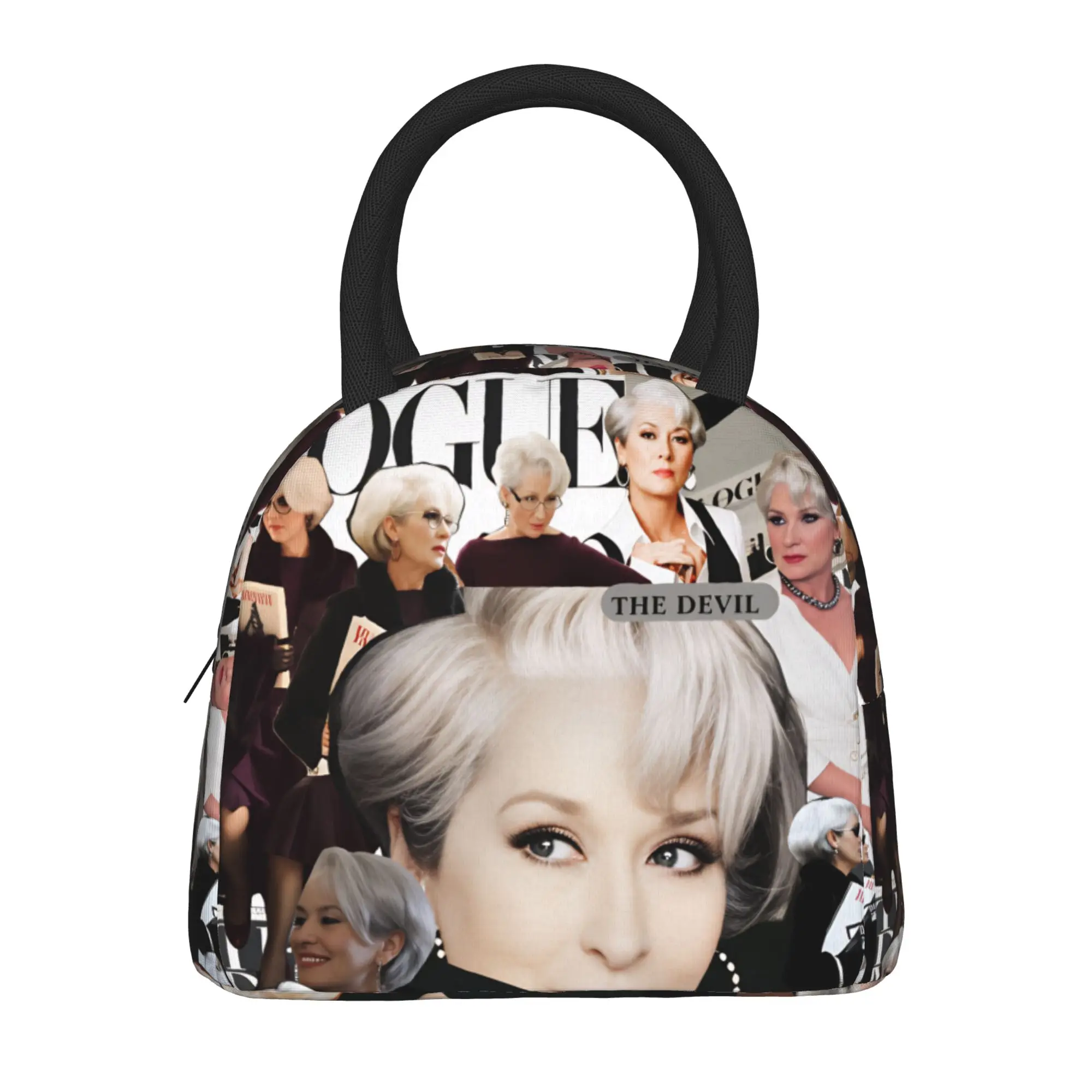 The Devil Wears Pradad Lunch Bag Film Kawaii Lunch Box For Men Outdoor Picnic Insulated Cooler Bag Waterproof Tote Food Bags