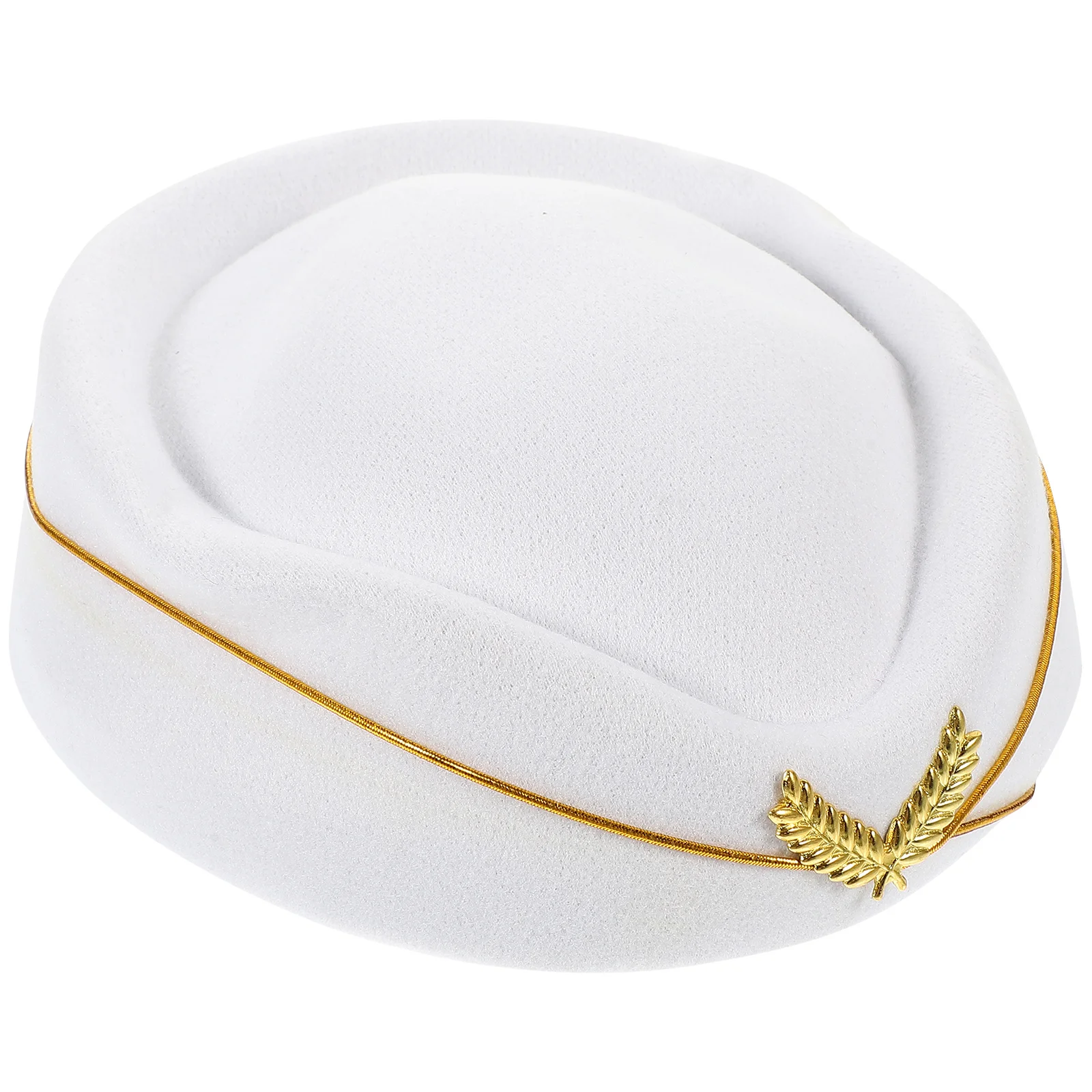Gorra de azafata de línea aérea para mujer, sombrero de azafata para fiesta de Cosplay, accesorio de disfraz de escenario, decoración