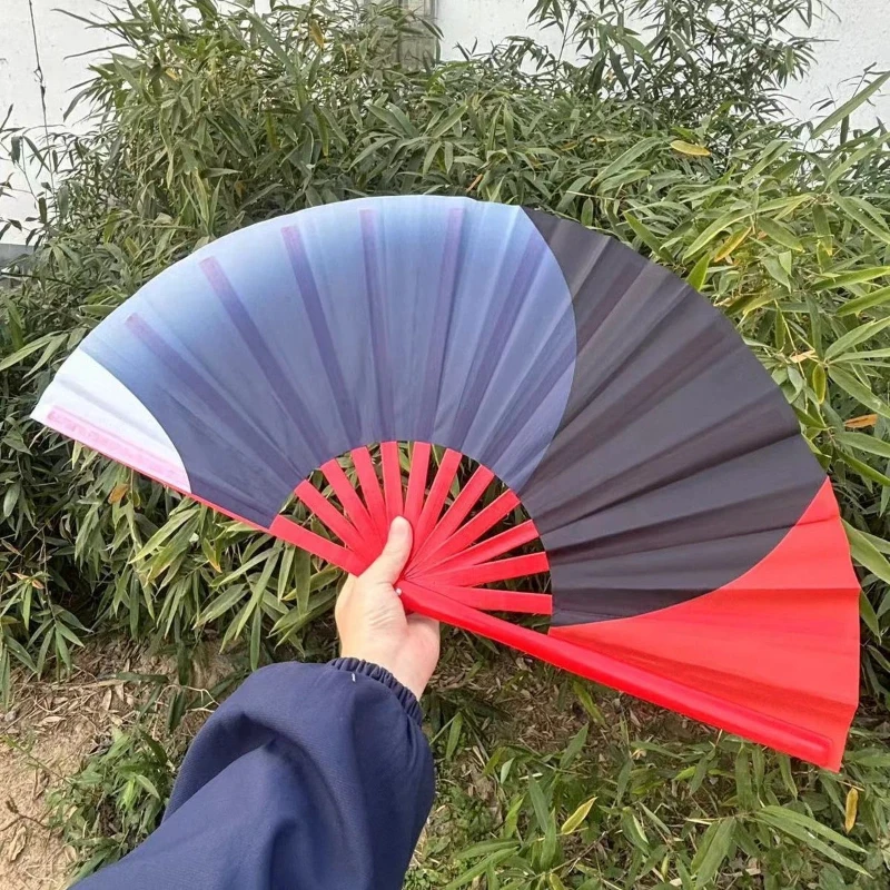 New Ink-wash Style Tai Chi Fan Square Dance Chinese Kung Fu Martial Arts Fitness Gymnastics Fan