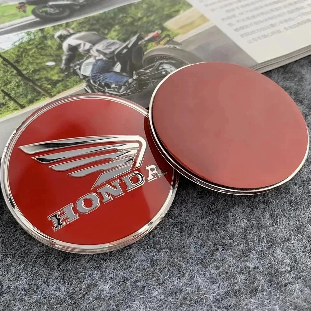 Honda autocollant moto Logo circulaire 6.2CM 3D stéréoscopique réservoir de carburant autocollant adapté pour CBR600RR/CBR1000RR/CB190SS Pcx125