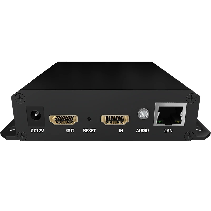 4K UHD HDMI-متوافق مع IP H.264 H.265 وسائط بث الفيديو SRT HLS RTMP UDP IPTV Encoder لـ Facebook Youtube