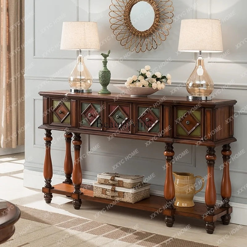

Vintage Luxury Console Tables Mid Century Retro Premium Console Tables Beauty Metal Handle