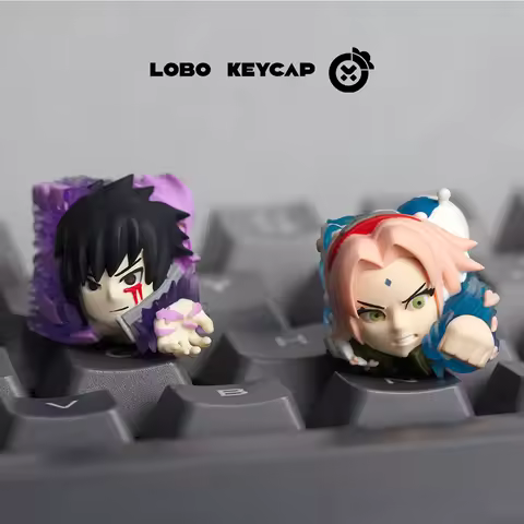 Custom Keycap Sasuke Sakura Anime Keycaps for Mechanical Keyboard Caps Personalized Resin Key Caps ESC DIY Artisan Keycap Gifts