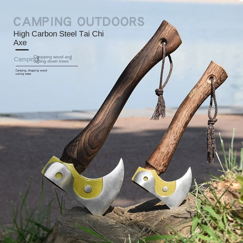 Outdoor Special Firewood Axe Portable Carrying Tai Chi  Camping Logging Household  Chi Axe Playing Axe